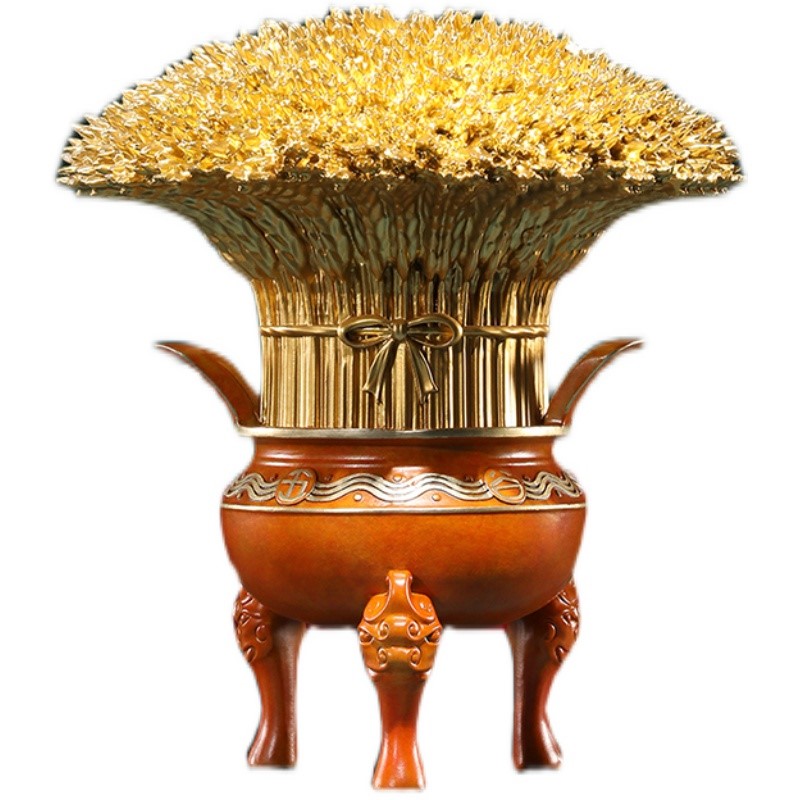 Pure copper Wugu Fengdeng ornaments, handicrafts, office decorations, opening gifts, excellent products