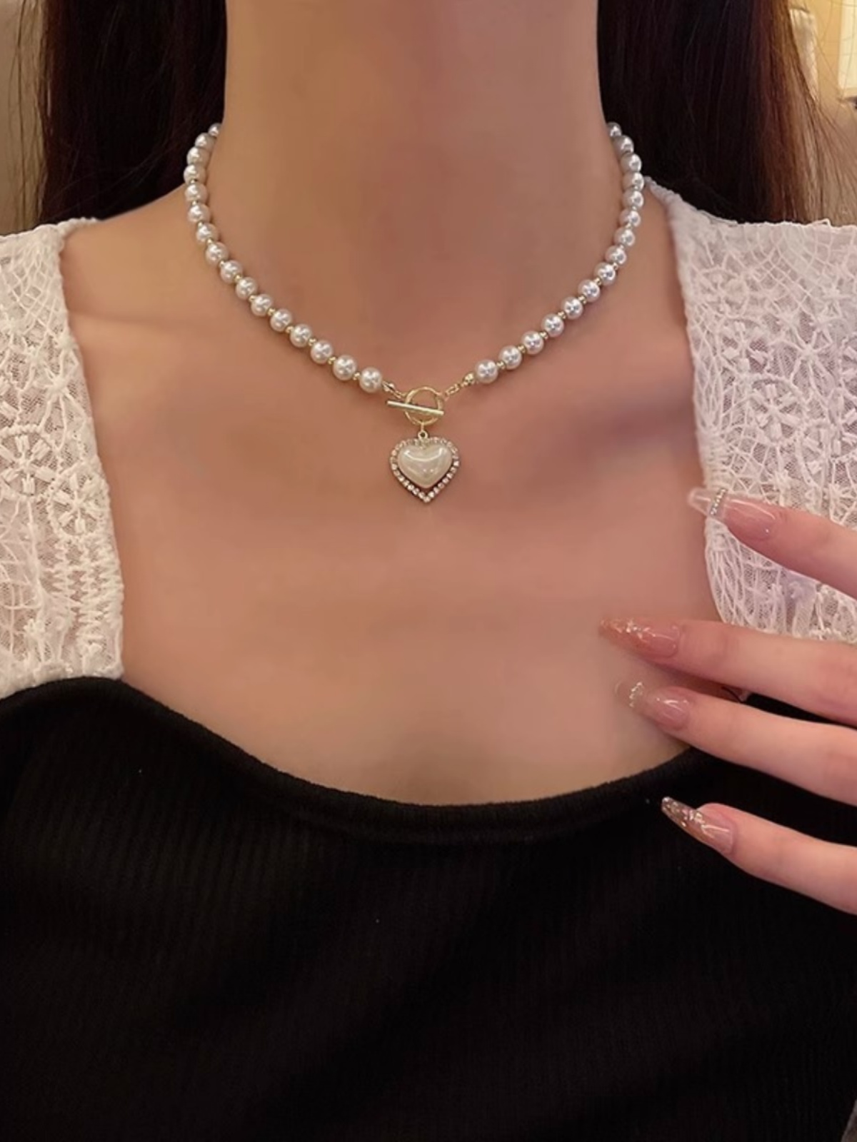 18K Gold Love Pearl High Luxury Fashion Necklace