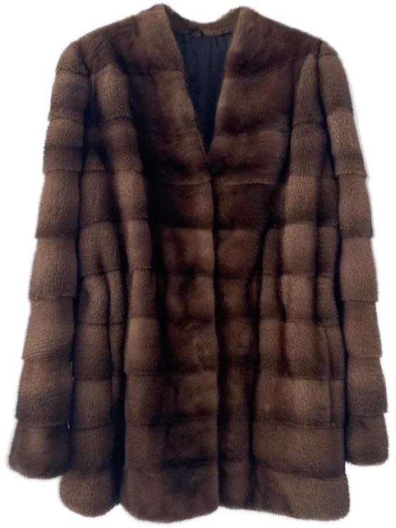 2024 new velvet purple label imported mink coat for women, whole mink vintage mink fur coat for young style