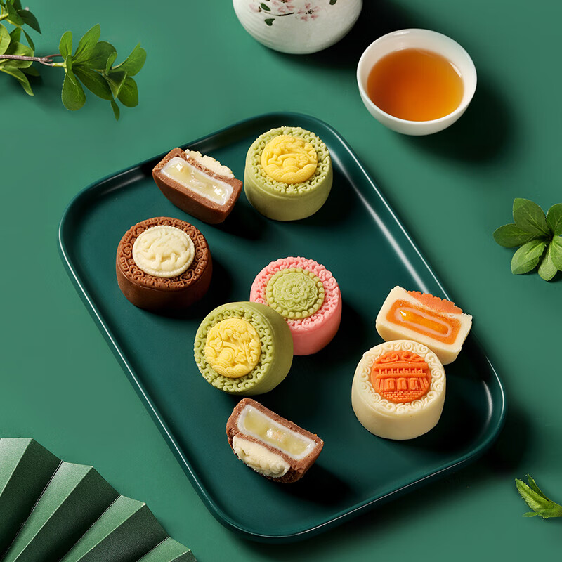 Mid-Autumn Festival Moon Cake Gift Box Soviet style Moon Cake Taoshan Cake Dim sum High grade Gift