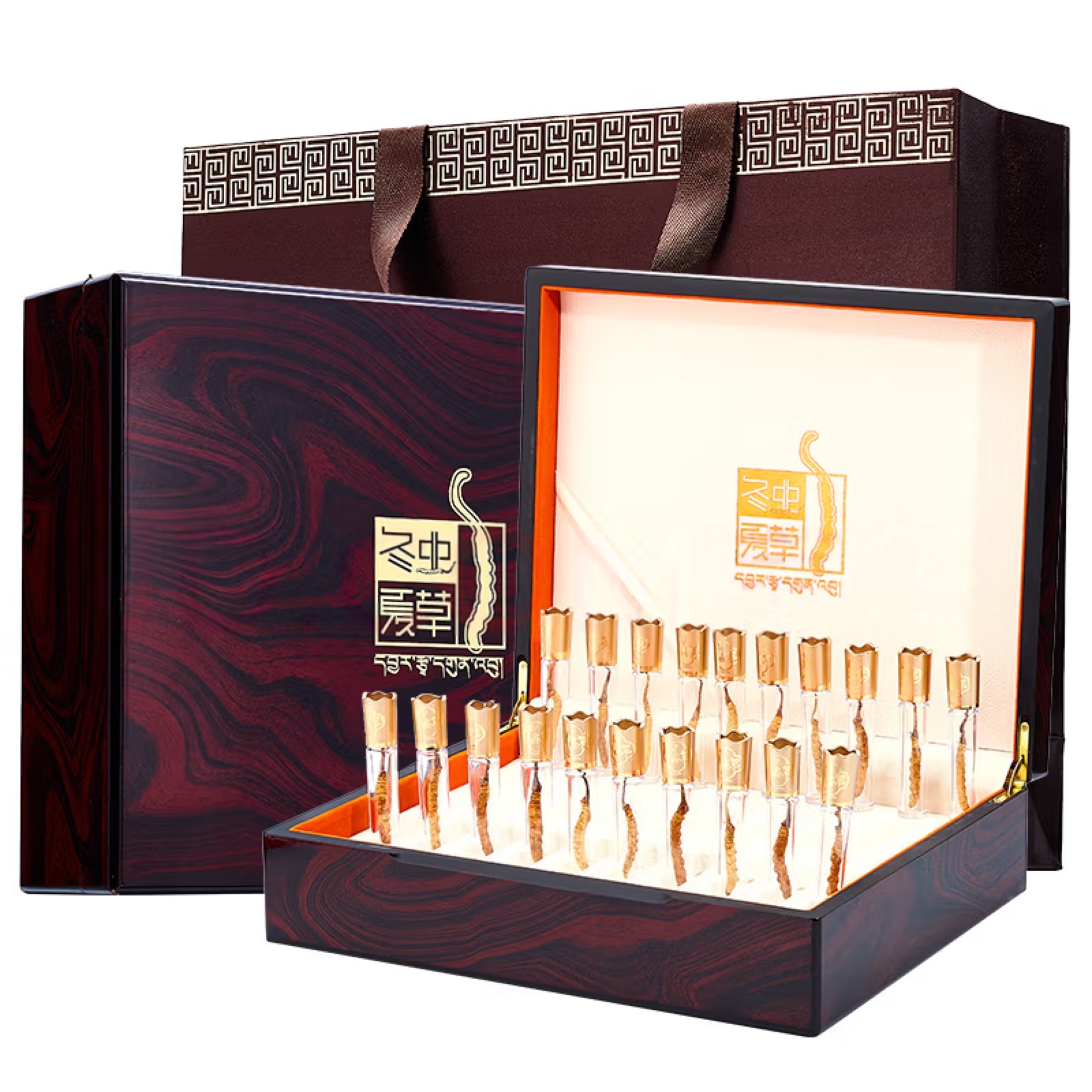 Natural Cordyceps sinensis gift box for parents and elders, high-end nourishing and nutritious holiday gifts