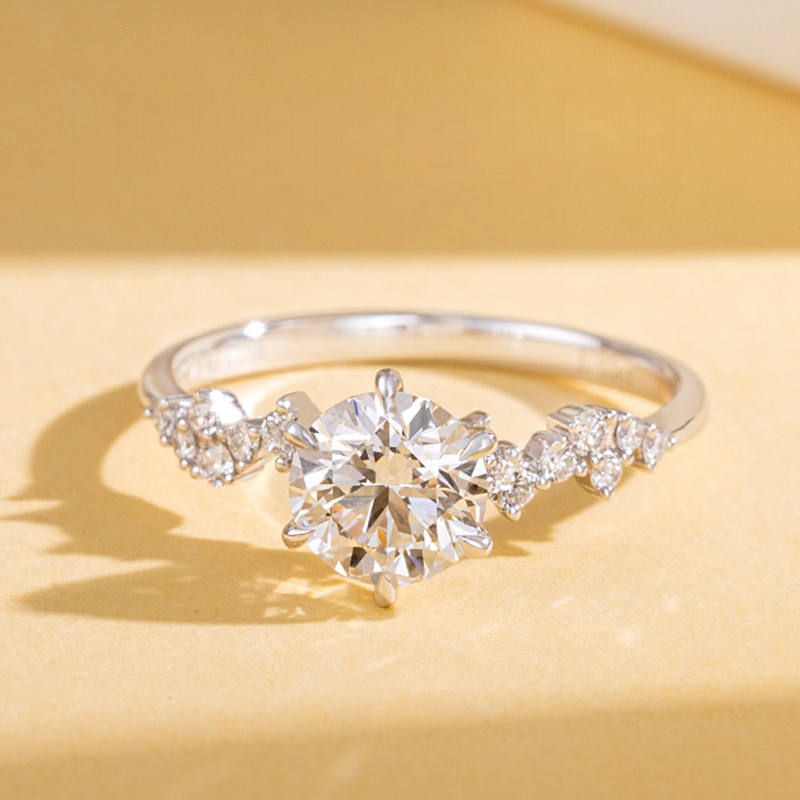 Van Gogh Star Moon Round Diamond Ring