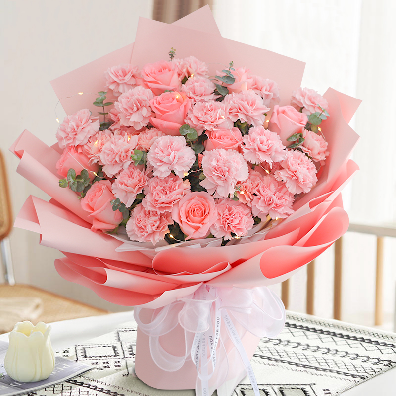 Carnation Lily Bouquet Mother's Day Gift