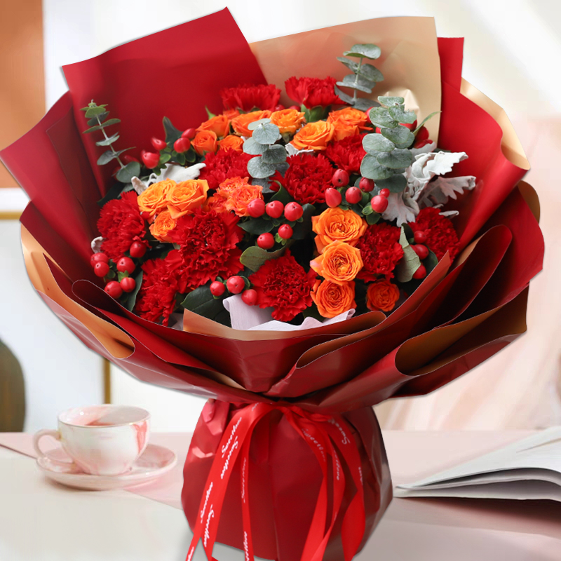 Carnation Lily Bouquet Mother's Day Gift