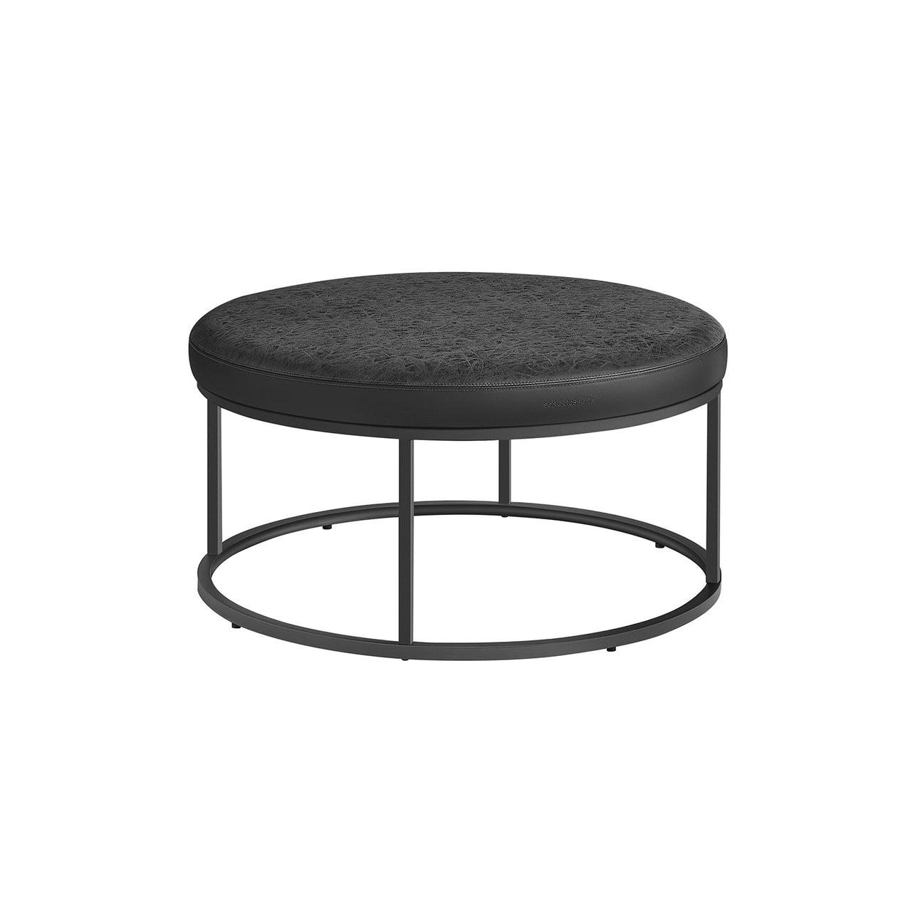 SONGMICS LUIZ Collection - Square Ottoman Footstool with Reversible Top