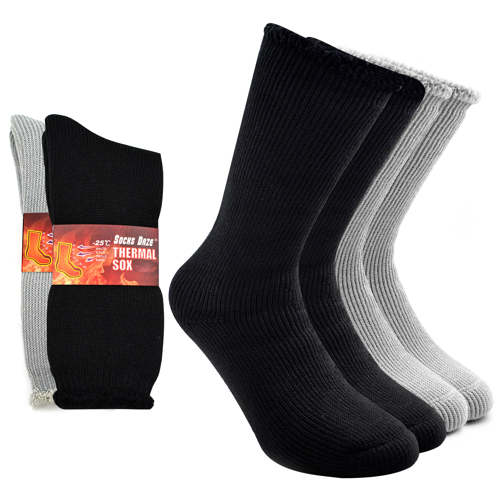 Socks Daze Winter Warm Thermal Socks With Thick Cushion