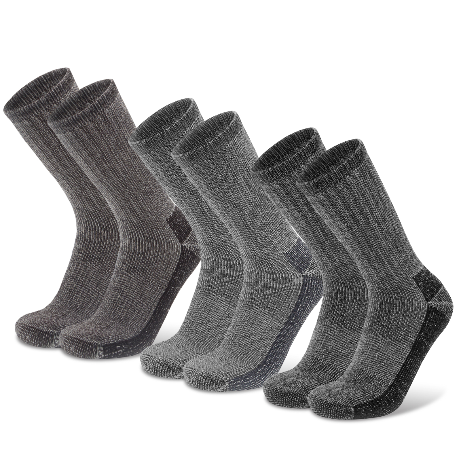 Socks 3 Pack Daze Crew Thick Cushioned Warm Wool Hiking Socks