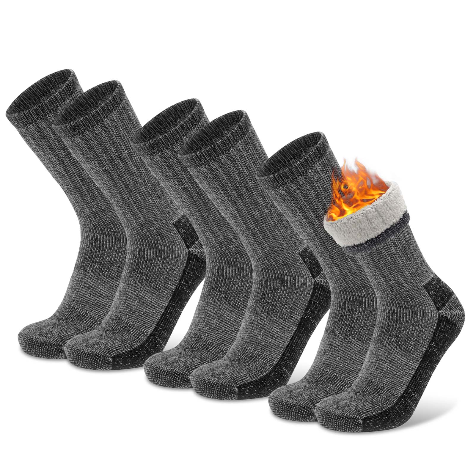 Socks 3 Pack Daze Crew Thick Cushioned Warm Wool Hiking Socks
