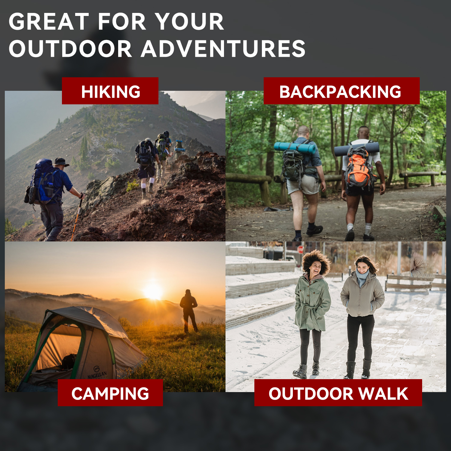 Socks 3 Pack Daze Crew Thick Cushioned Warm Wool Hiking Socks