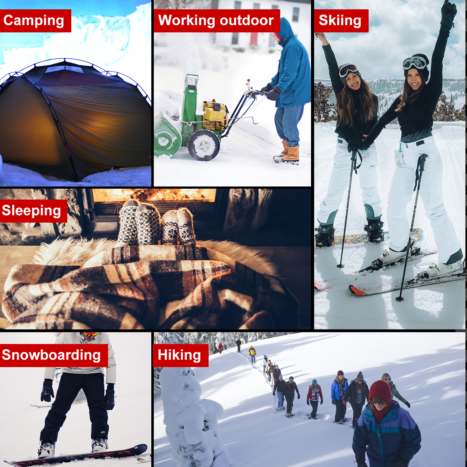 Socks Daze Winter Warm Thermal Socks With Thick Cushion