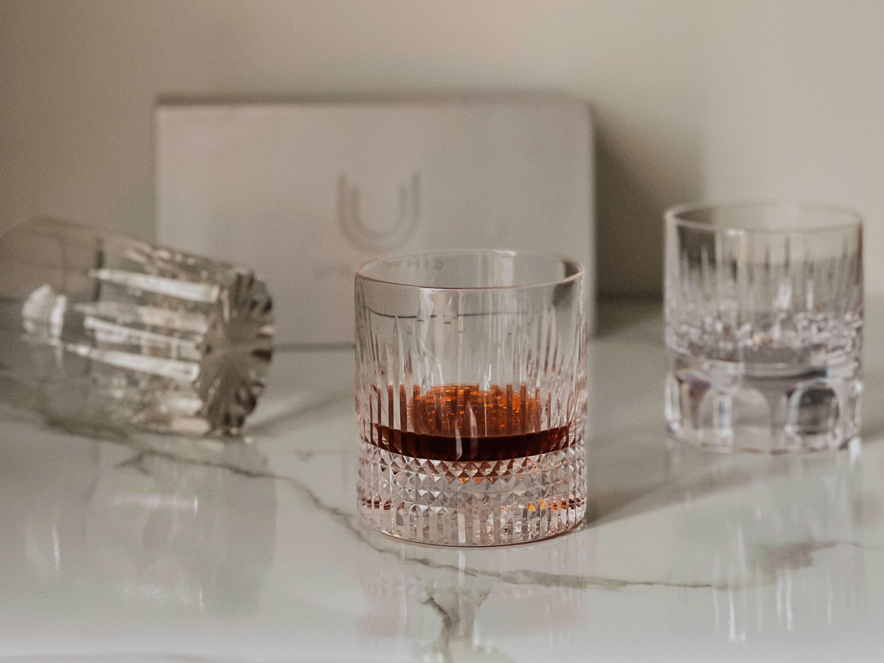 Handmade Slanted Whiskey Glasses — GlassblowerBen Hand-blown Glasses