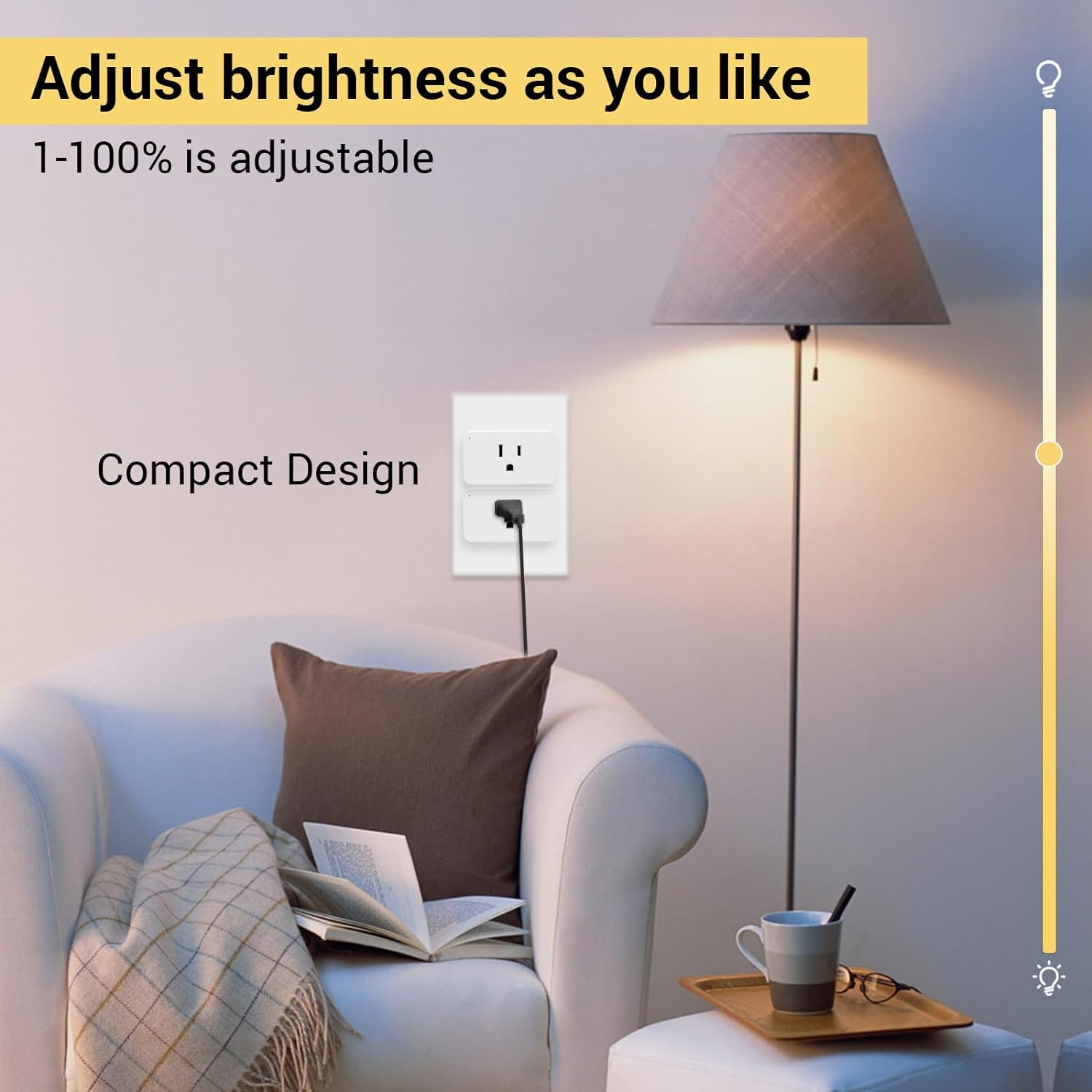 New One Z Wave Dimmer Outlet, 800 Series Z-Wave Dimmable Plug, Bult in Zwave Repeater, Zwave Outlets, Z-Wave Hub Required, Work with Hubitat, SmartThings, Vera, Wink, Fibaro, Homeseer, 2GIG