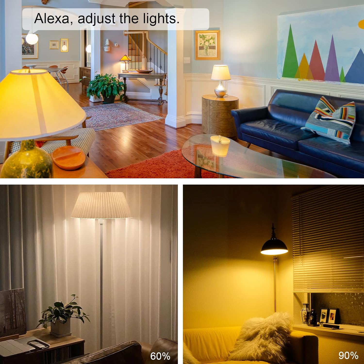 Smart Dimmer Plug, 2.4 Ghz Wi-Fi Dimmable Smart Plug, Dimmable Timer, Wi-Fi Smart Outlet for Light, WiFi Dimmable Socket Work with Alexa, Google Assistant for Voice Control, No Hub Required