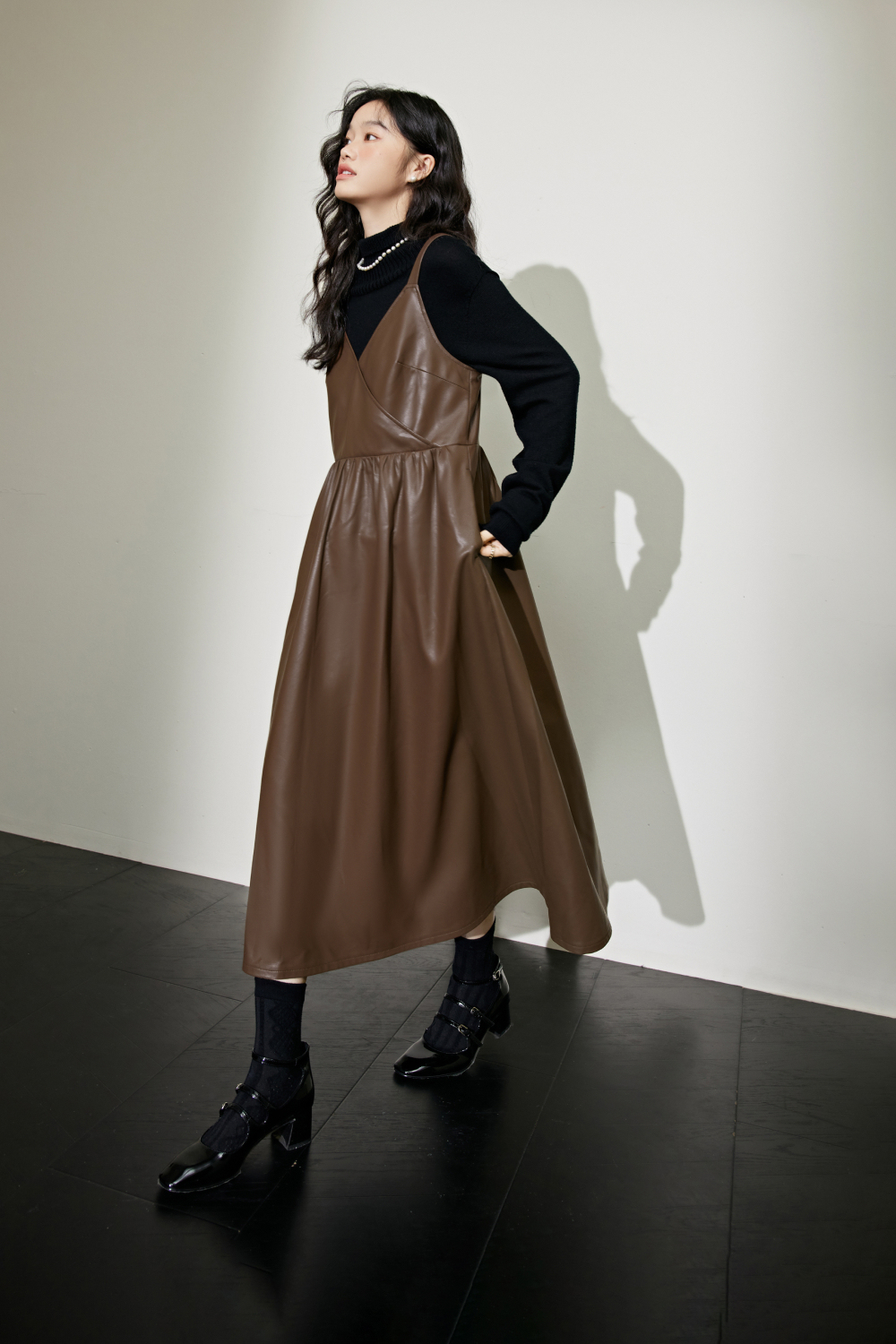 Leather Slip Dress – KUOSE.com Leather Slip Dress – KUOSE.com