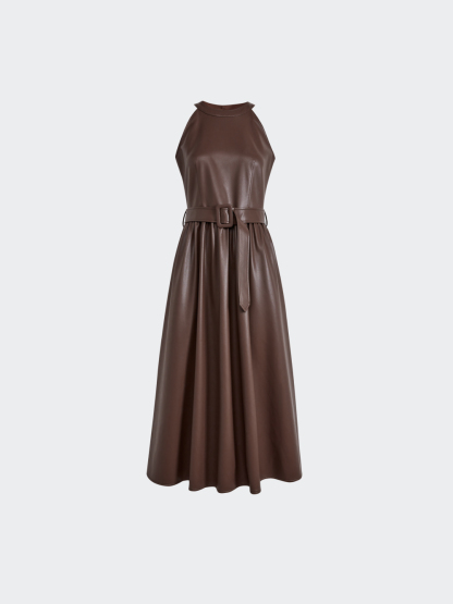 限定お買い得商品 Leather Faux Dress KUOSE.com – ワンピース