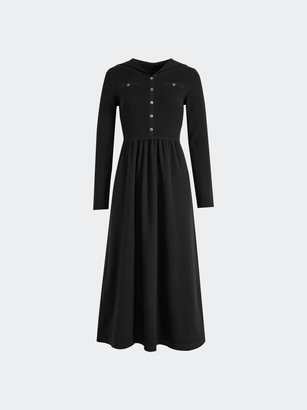 Hooded Knit Dress – KUOSE.com