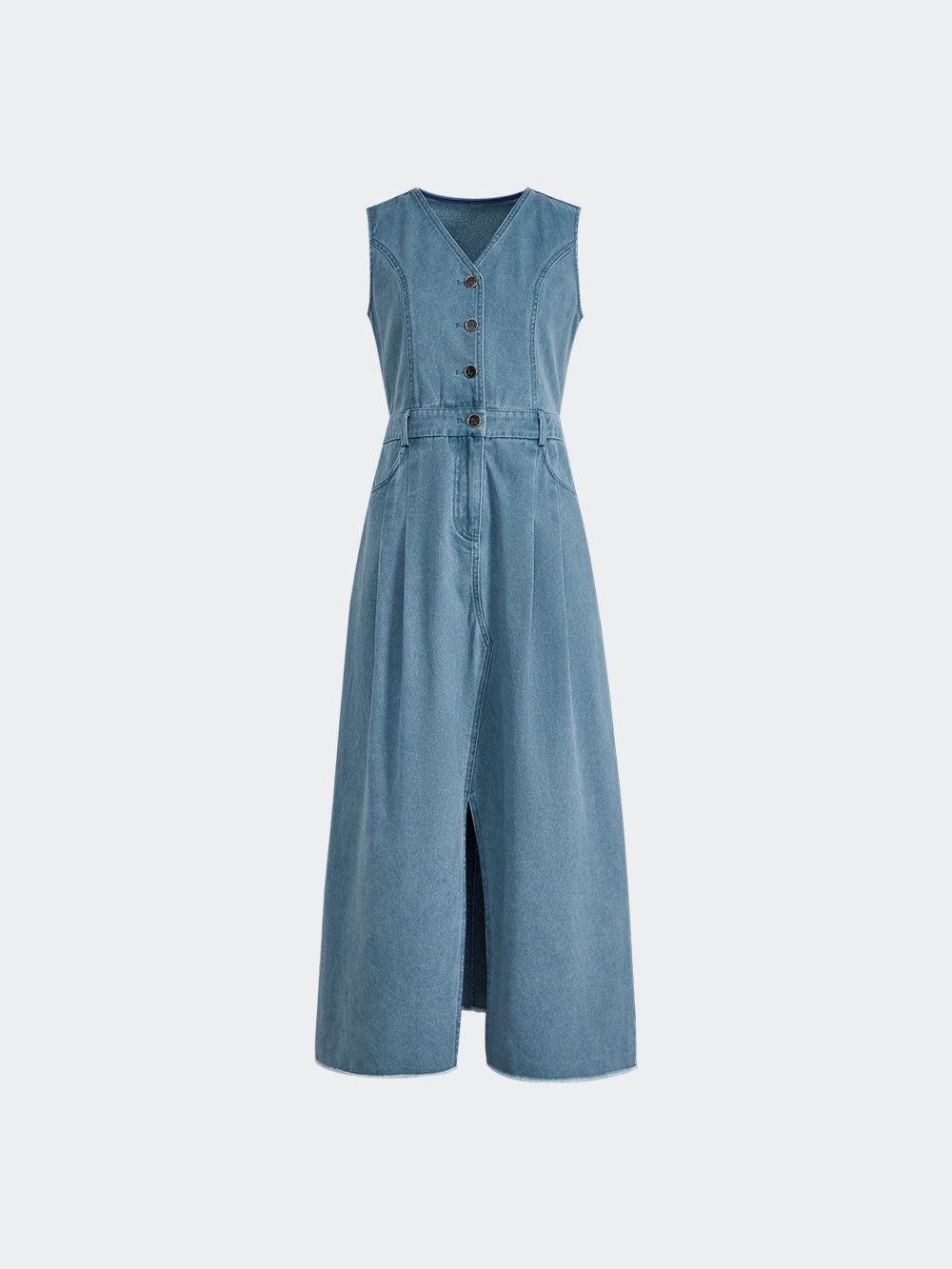 【海外限定】REISSワンピース☆Terra Front-Slit Denim Midi Dre New! NWT REISS Noah Front Split Button-Down Midi Dress $370