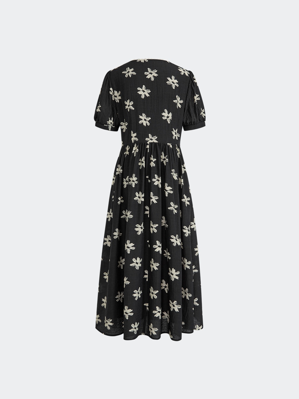 V-neck Floral Dress – KUOSE.com