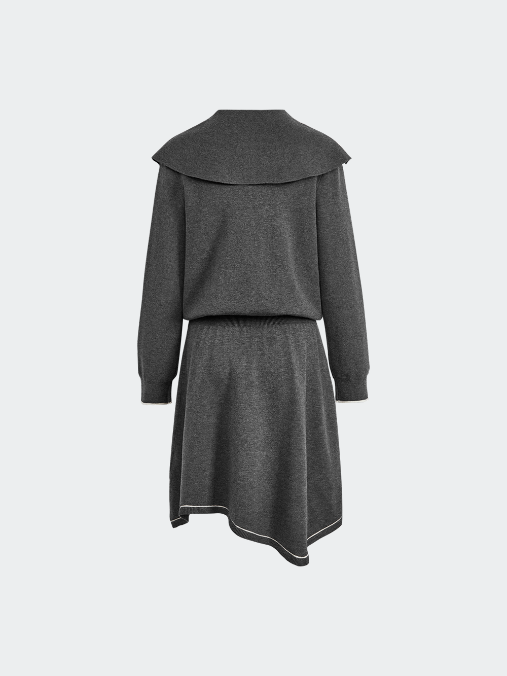 Sailor Collar Knit Dress  KUOSE.com