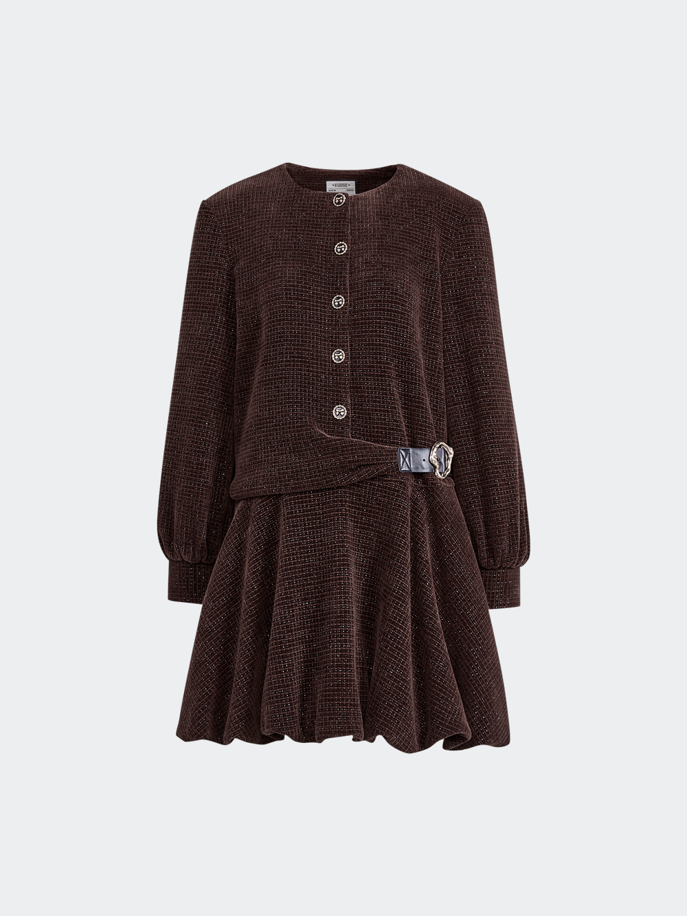 トップス HEVE Bubbly Tweed Tweed Bubble Hem Dress – KUOSE.com