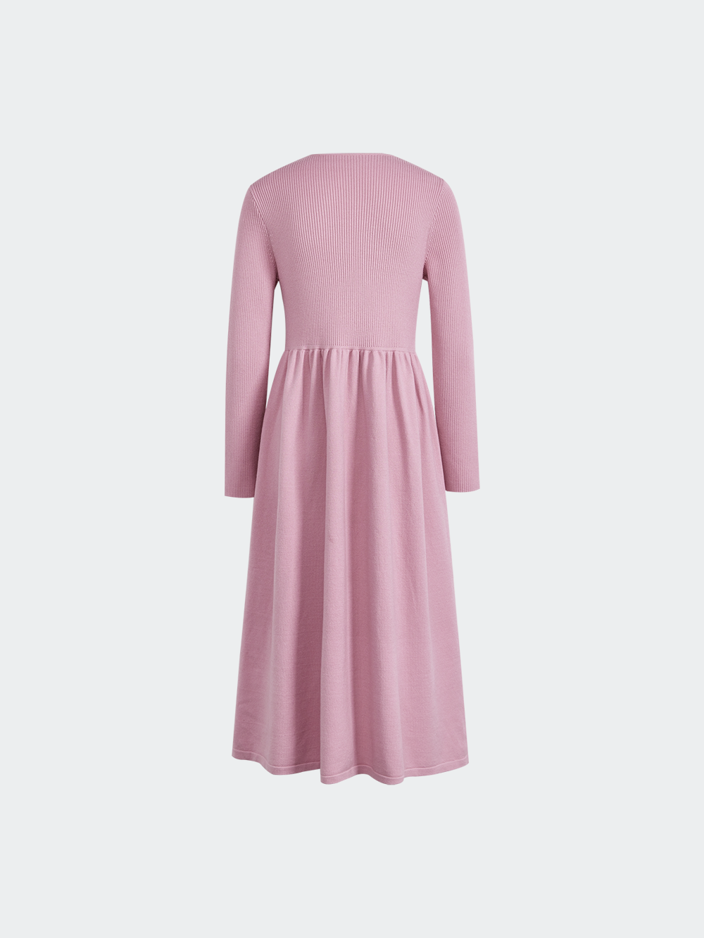 Ribbon Tie Neck Knit Dress – KUOSE.com