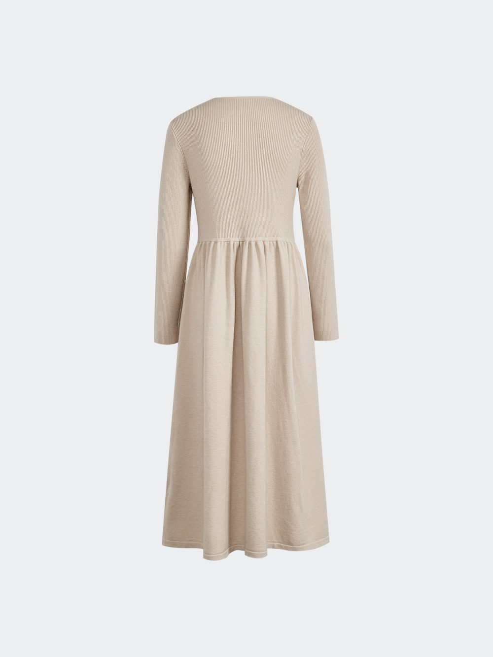 Ribbon Tie Neck Knit Dress – KUOSE.com