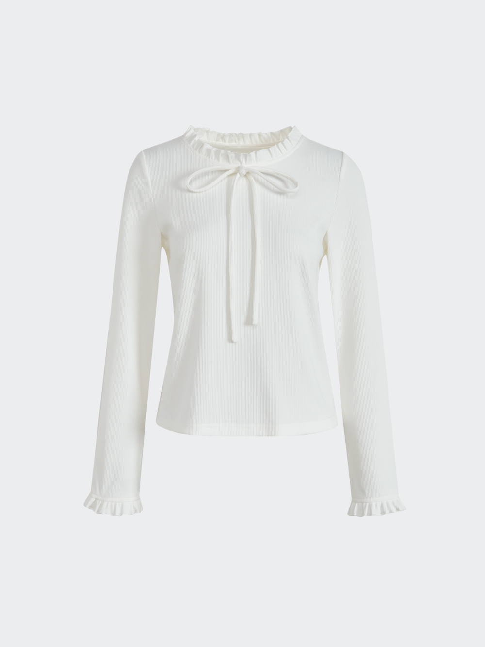 Ruffle Ribbon Top – KUOSE.com Ruffle Ribbon Top – KUOSE.com