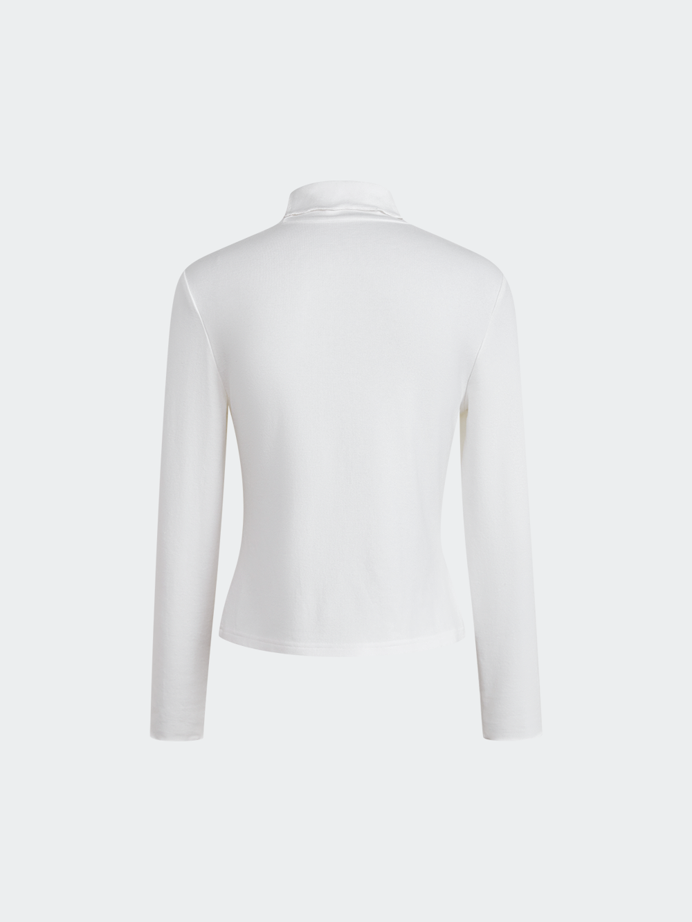 トップス HYEON kurage tops white Turtleneck Long-Sleeve Top – KUOSE.com