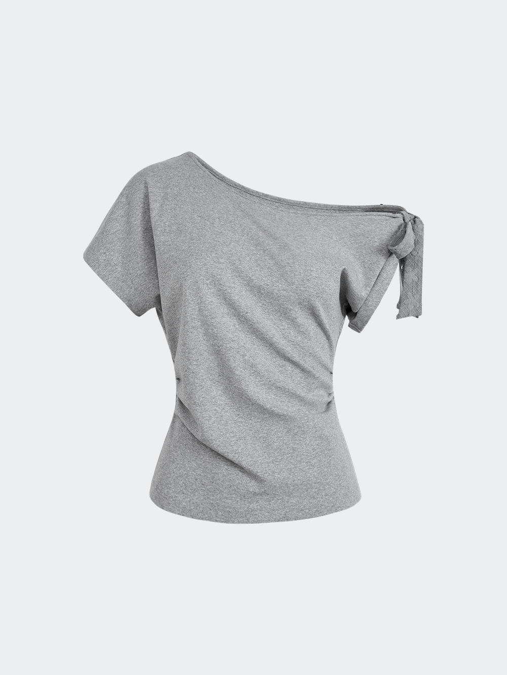 One Shoulder Bow Tie Top – KUOSE.com