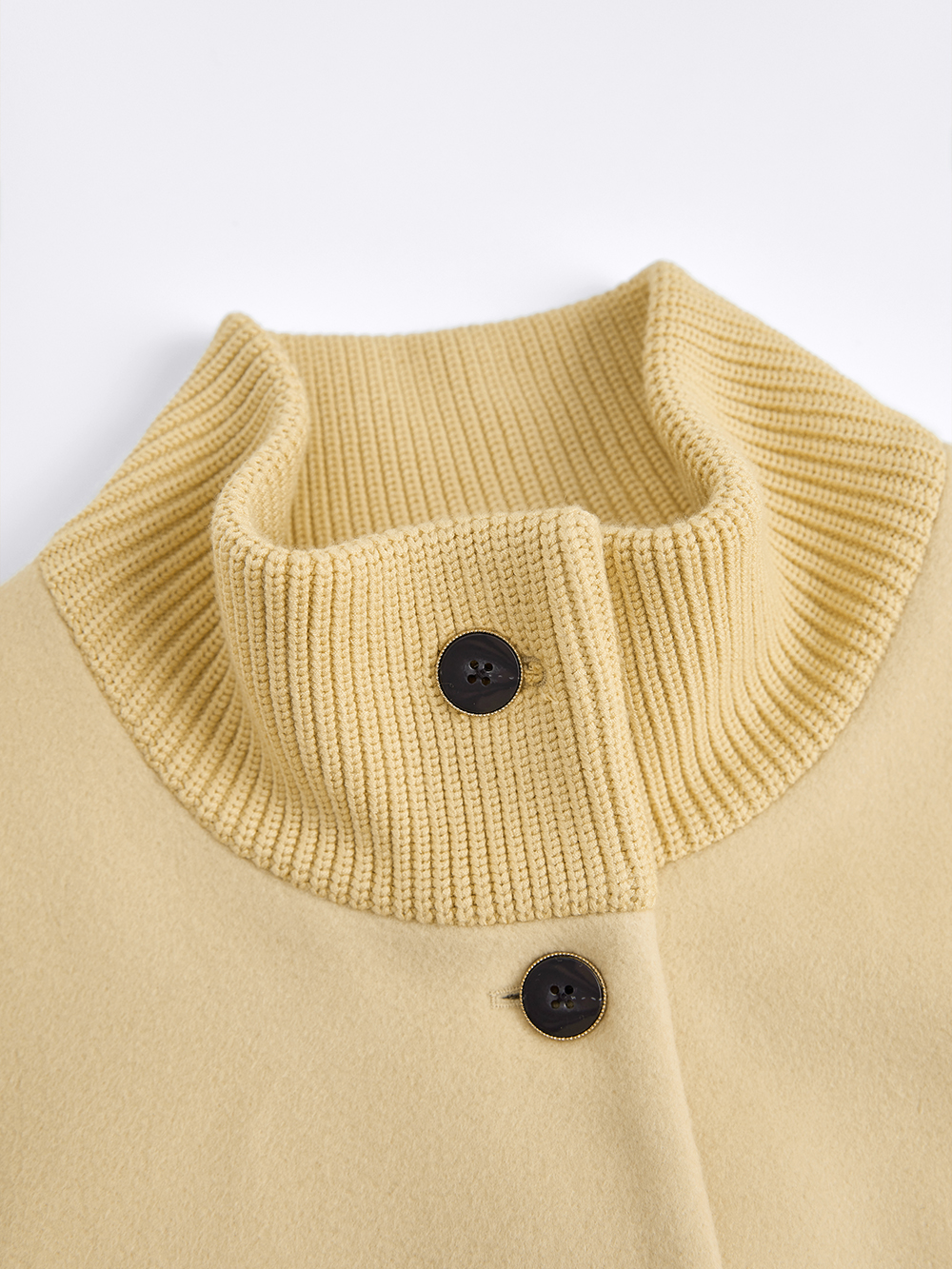 ファンネルネックウールブレンドコート – KUOSE.com
