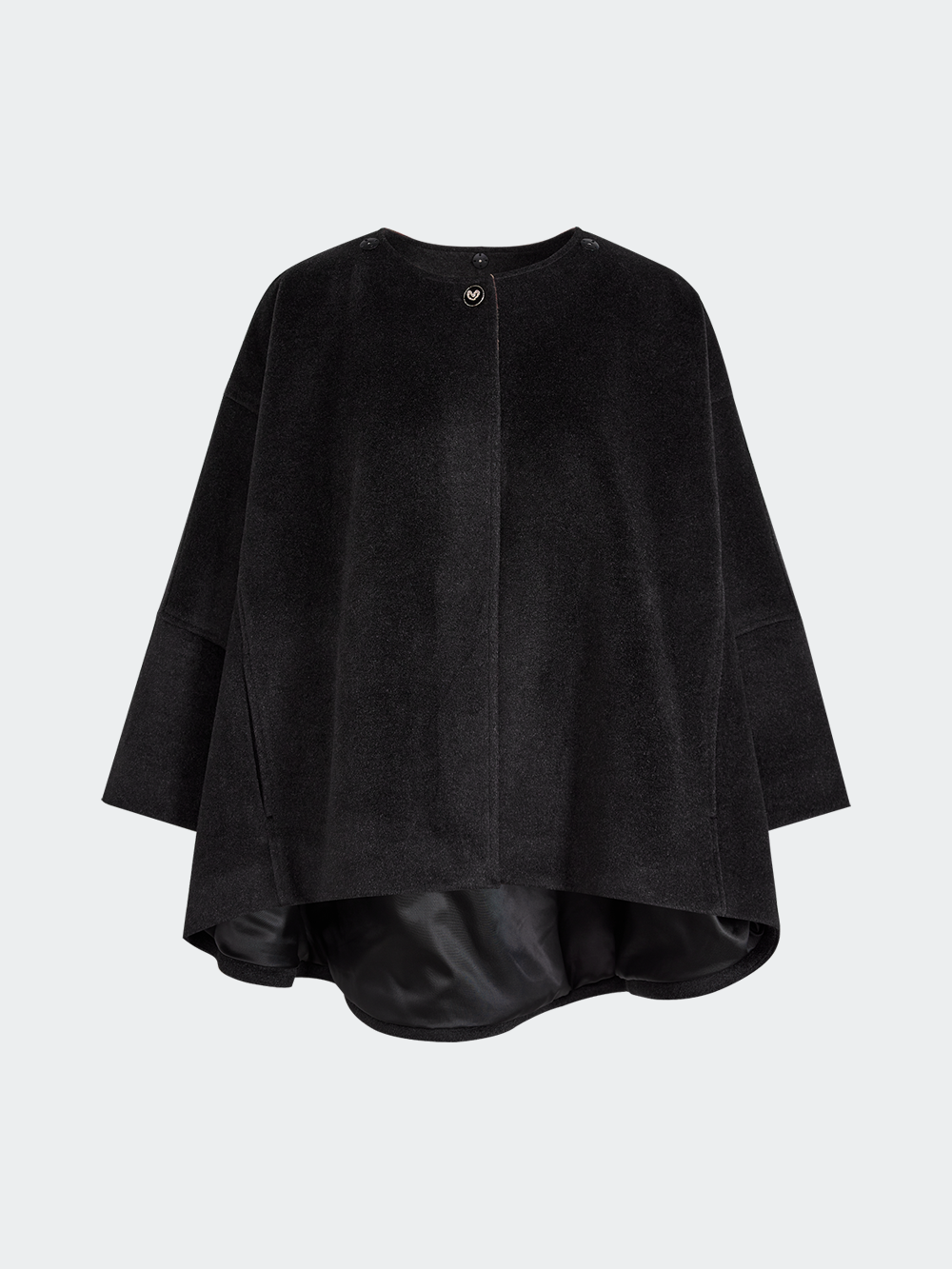 Cape Coat with Detachable Hooded Plaid Shawl – KUOSE.com