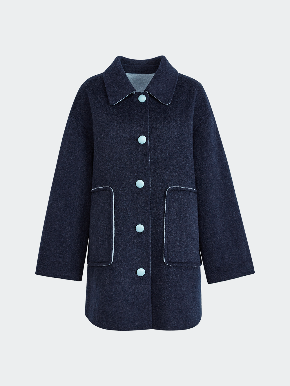KUOSE Mサイズ ロングコート 黒と青 長さのコート – KUOSE.com