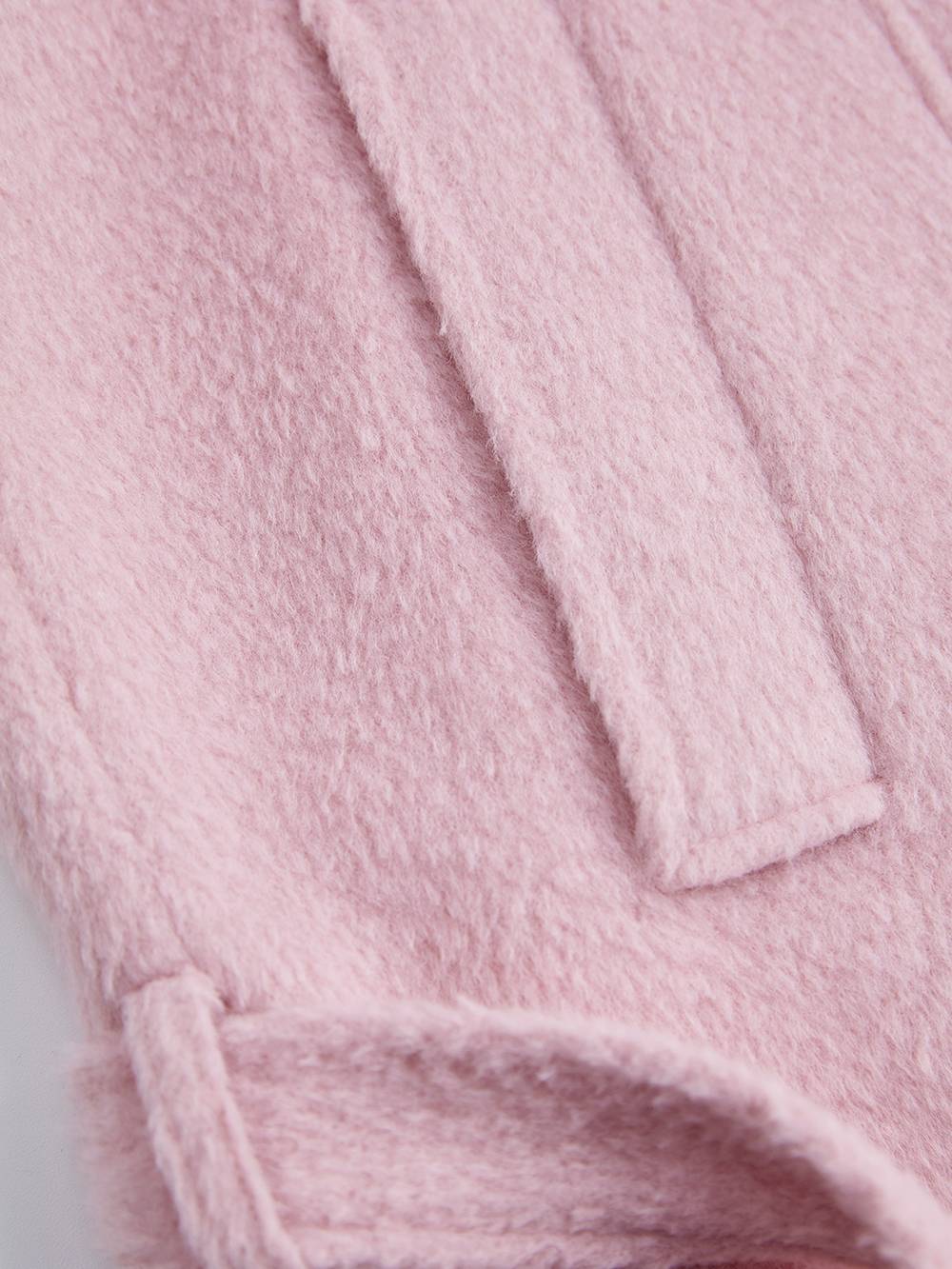 Pink Wool-Blend Coat – KUOSE.com
