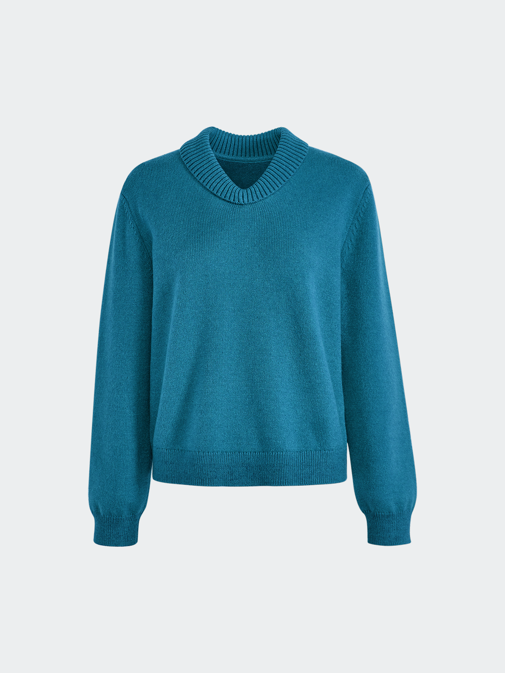 Gathered Neck Sweater – KUOSE.com