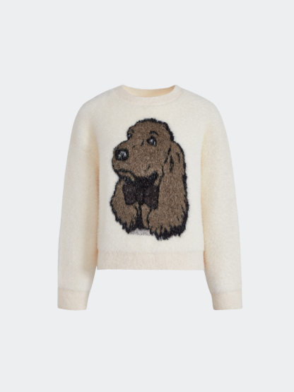 Dog Printed Sweater – KUOSE.com Dog Printed Sweater – KUOSE.com