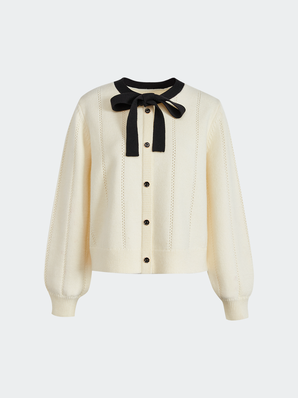 Ribbon Tie Sweater – KUOSE.com Ribbon Tie Sweater – KUOSE.com