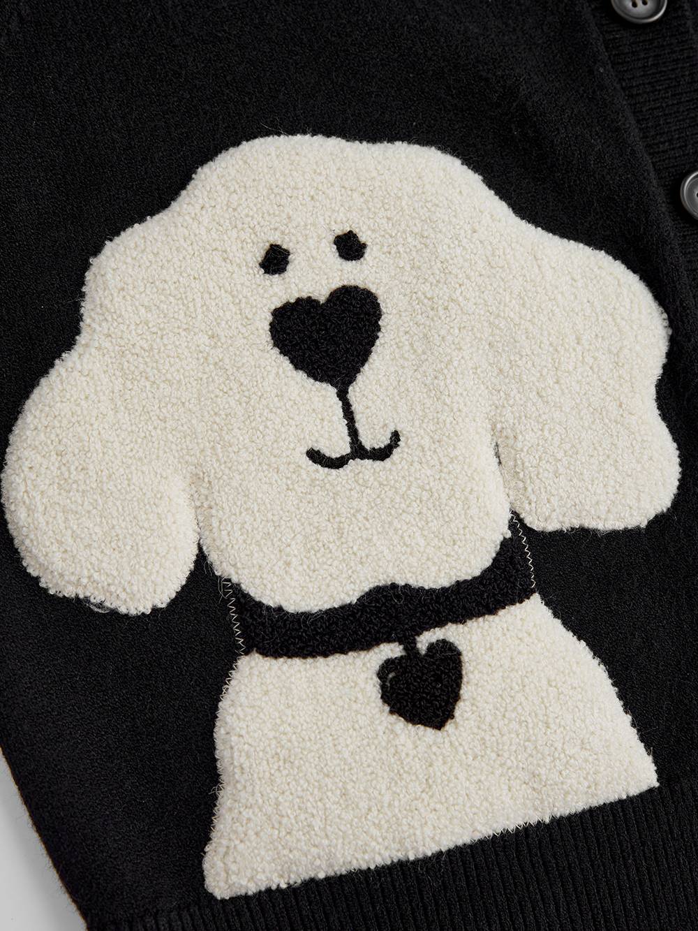 犬の刺繍カーディガンセーター – KUOSE.com