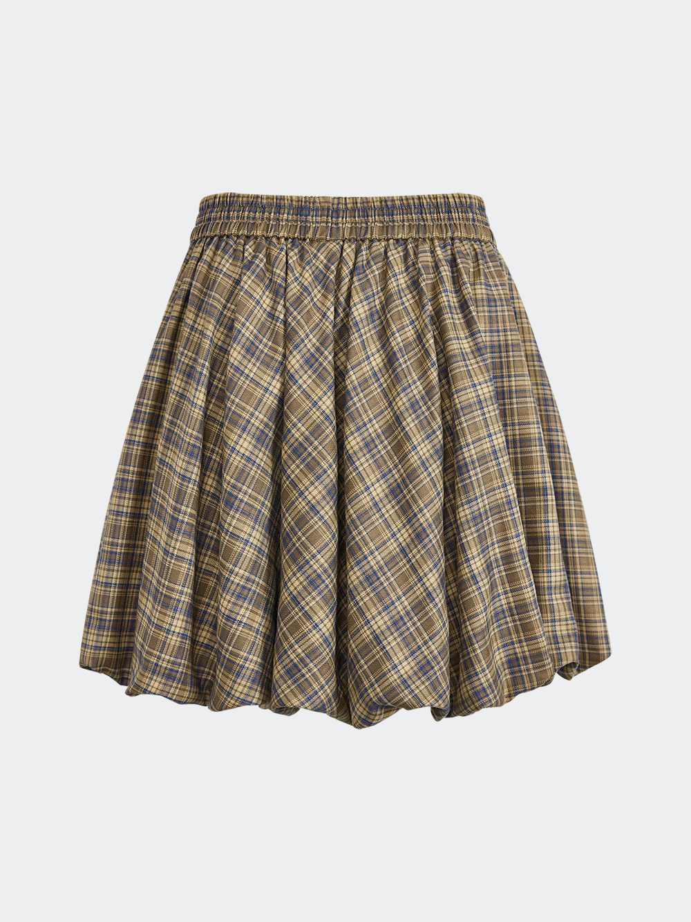 Plaid Bubble Hem Skirt – KUOSE.com