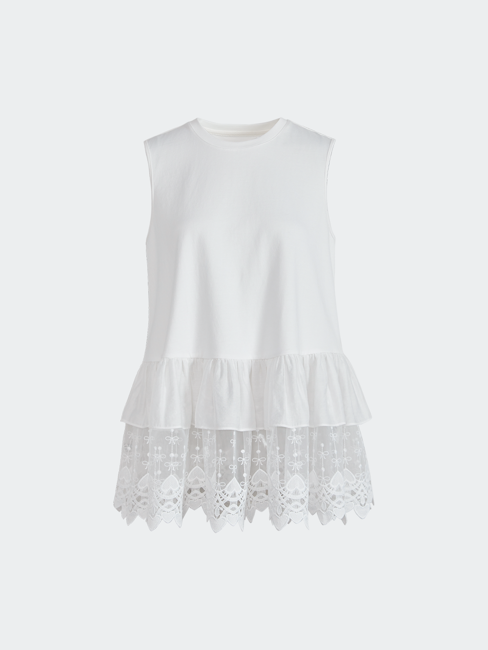 Layered Lace Hem Top – KUOSE.com Layered Lace Hem Top – KUOSE.com