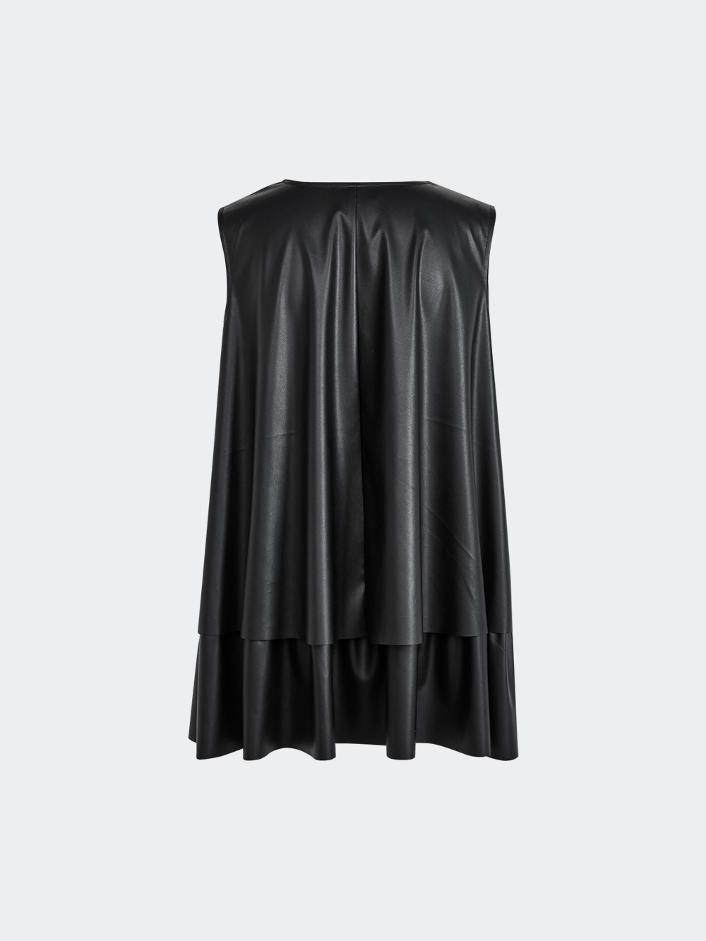 Faux Leather Layered Look Top – KUOSE.com