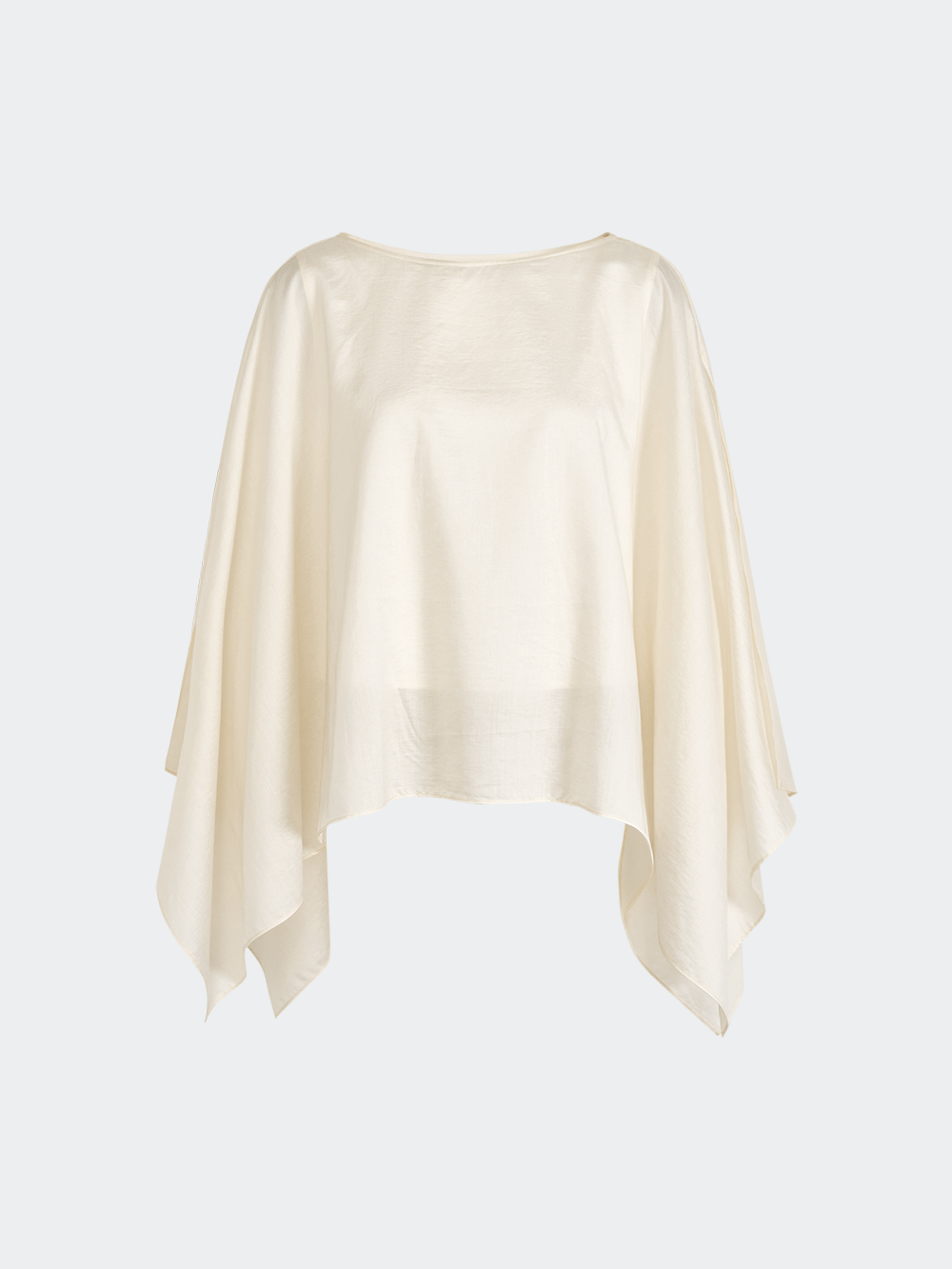アシンメトリーケープ風ブラウス – KUOSE.com