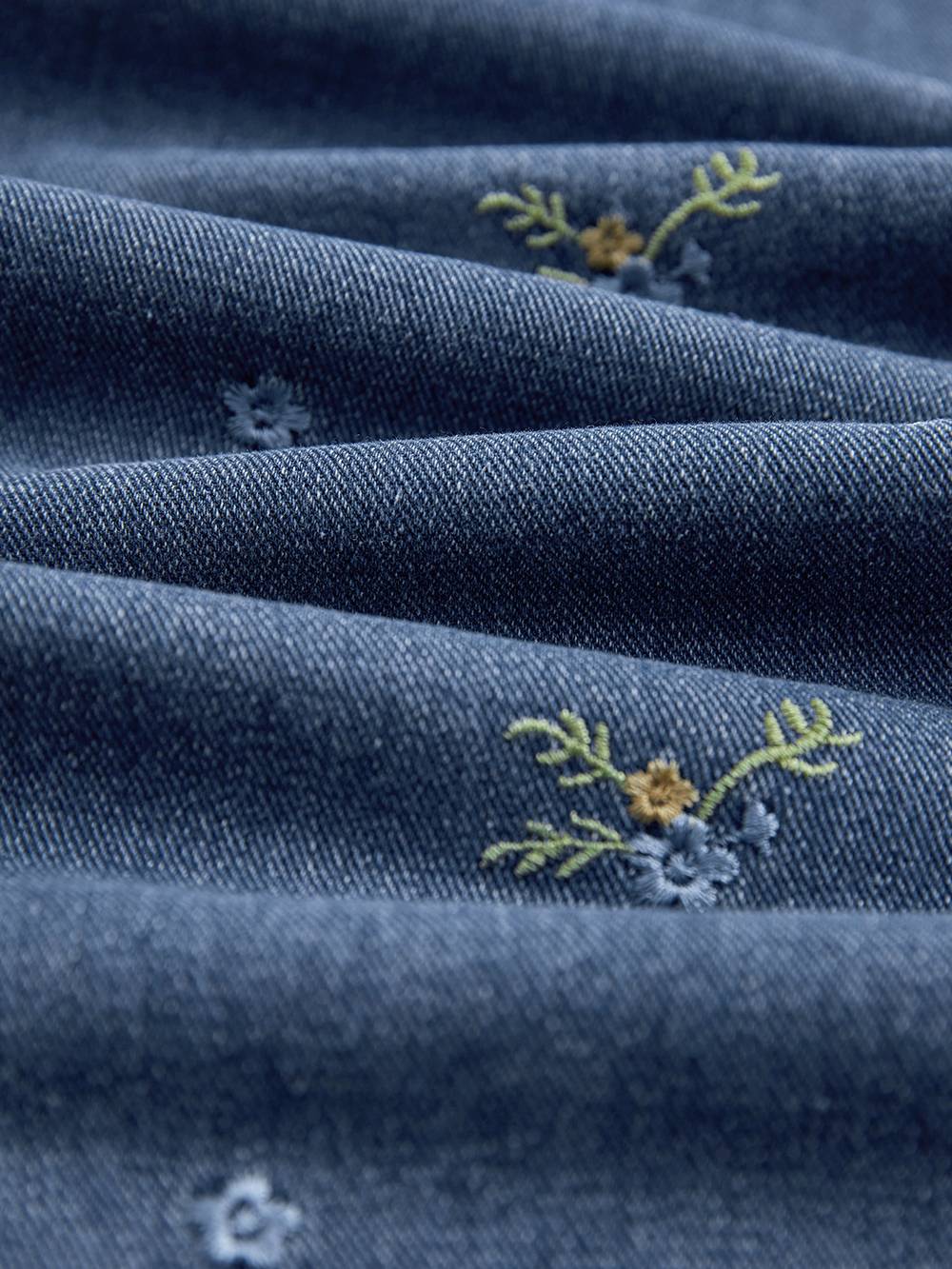 フローラル刺繍ワイドレッグジーンズ – KUOSE.com
