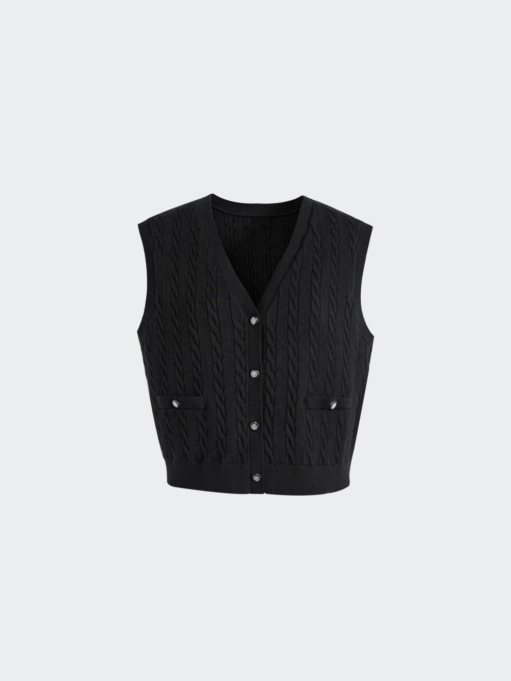 ROLD SKOV にがい OVER VEST Blackモヘアニットベスト