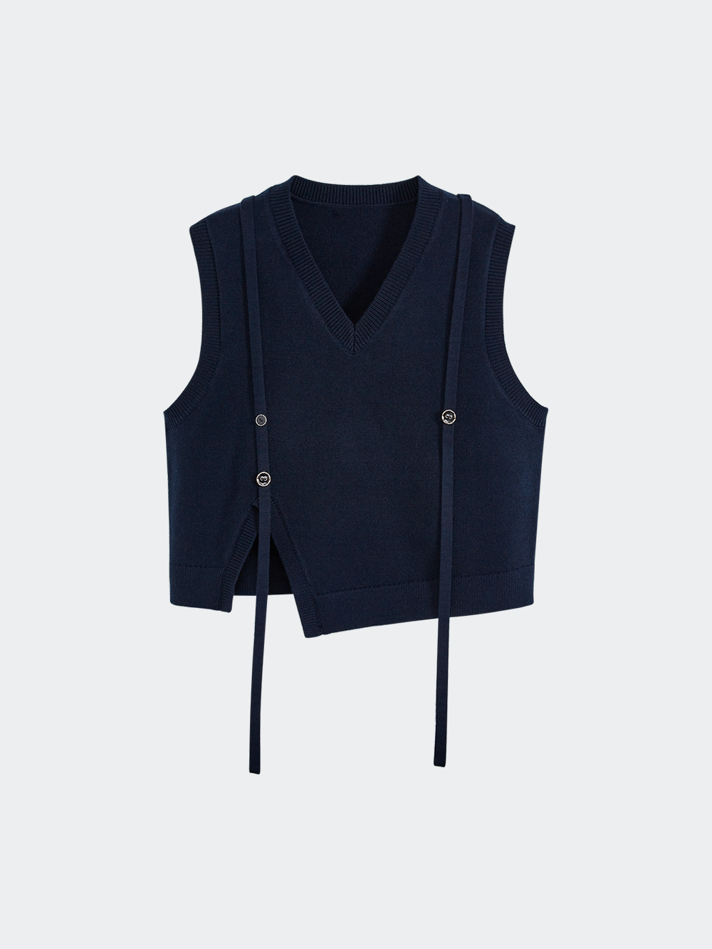 Vest and Ribbon Tie Dress – KUOSE.com