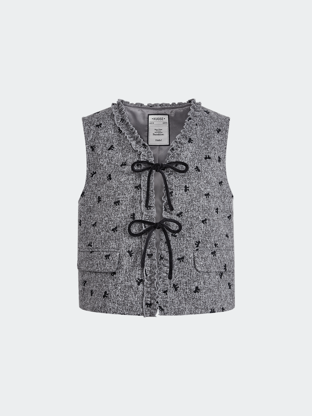 Ribbon Tie Vest and Skirt – KUOSE.com
