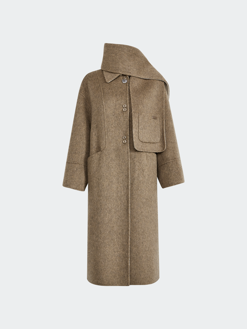 Long Wool-Blend Coat – KUOSE.com