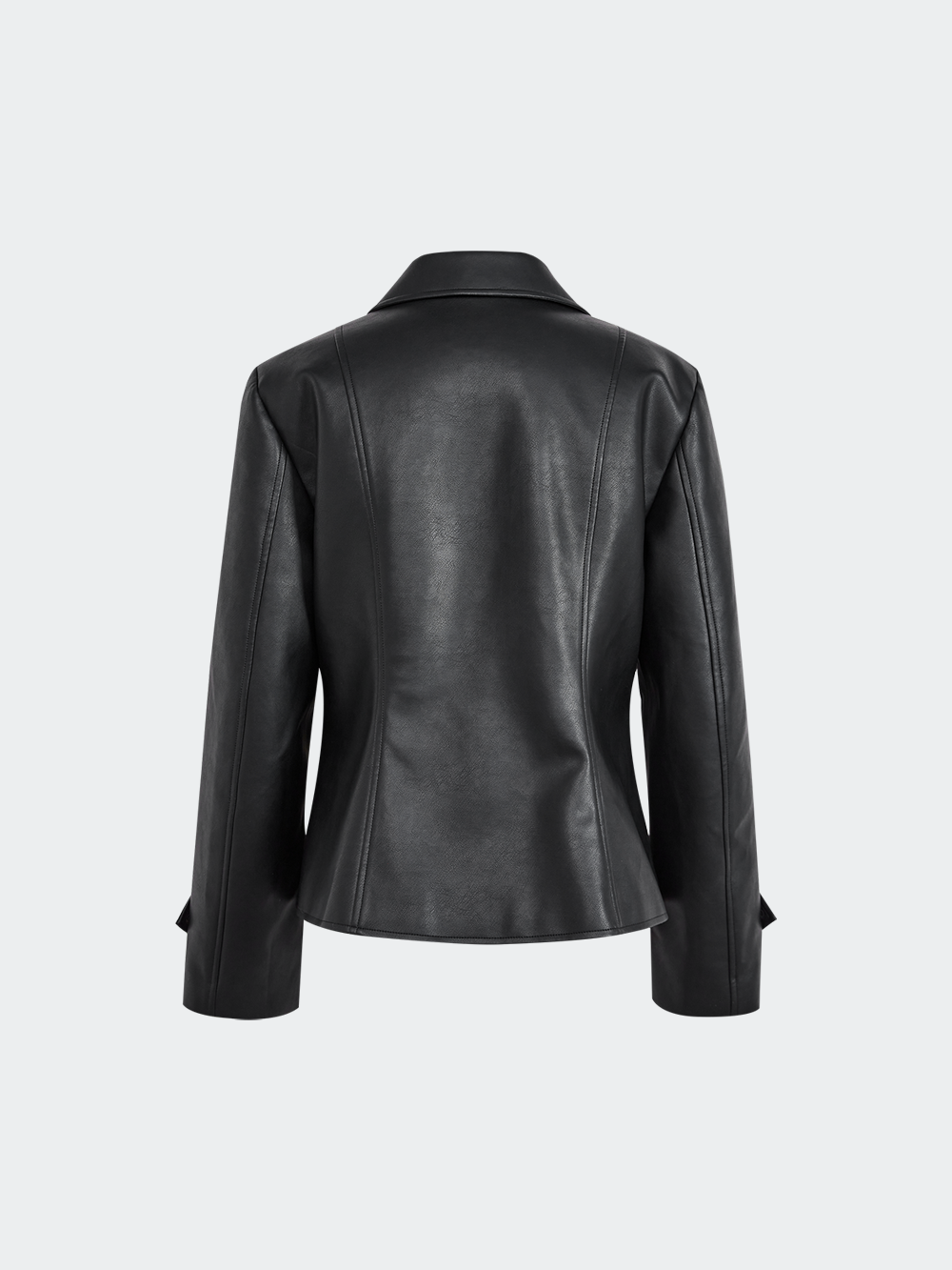Black Faux Leather Jacket – KUOSE.com