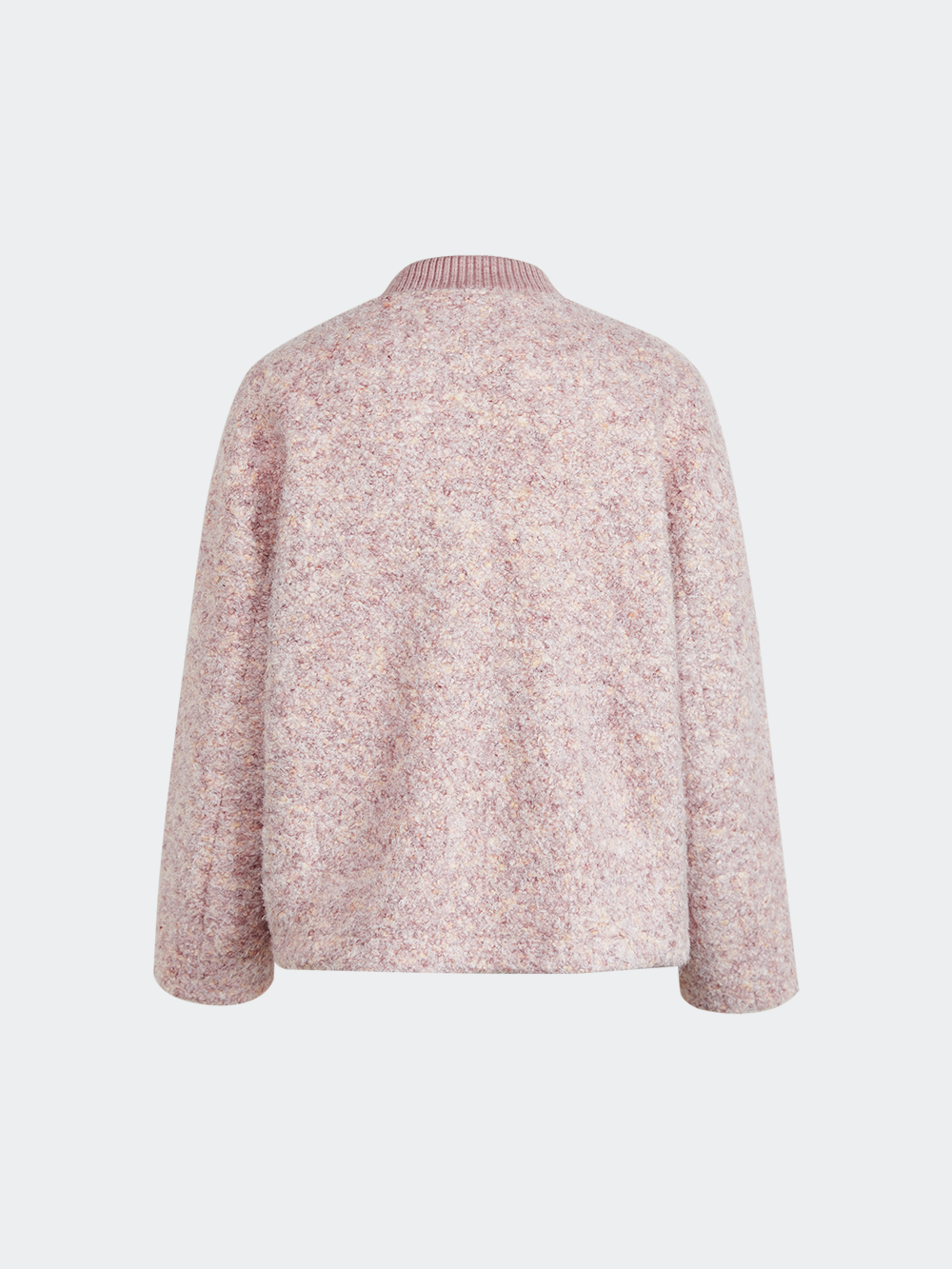 Pink Tweed Textured Jacket – KUOSE.com