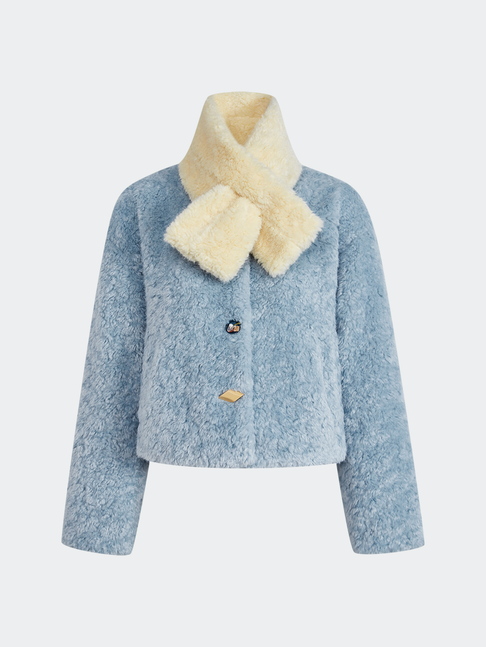 Fuzzy Scarf and Jacket Set – KUOSE.com