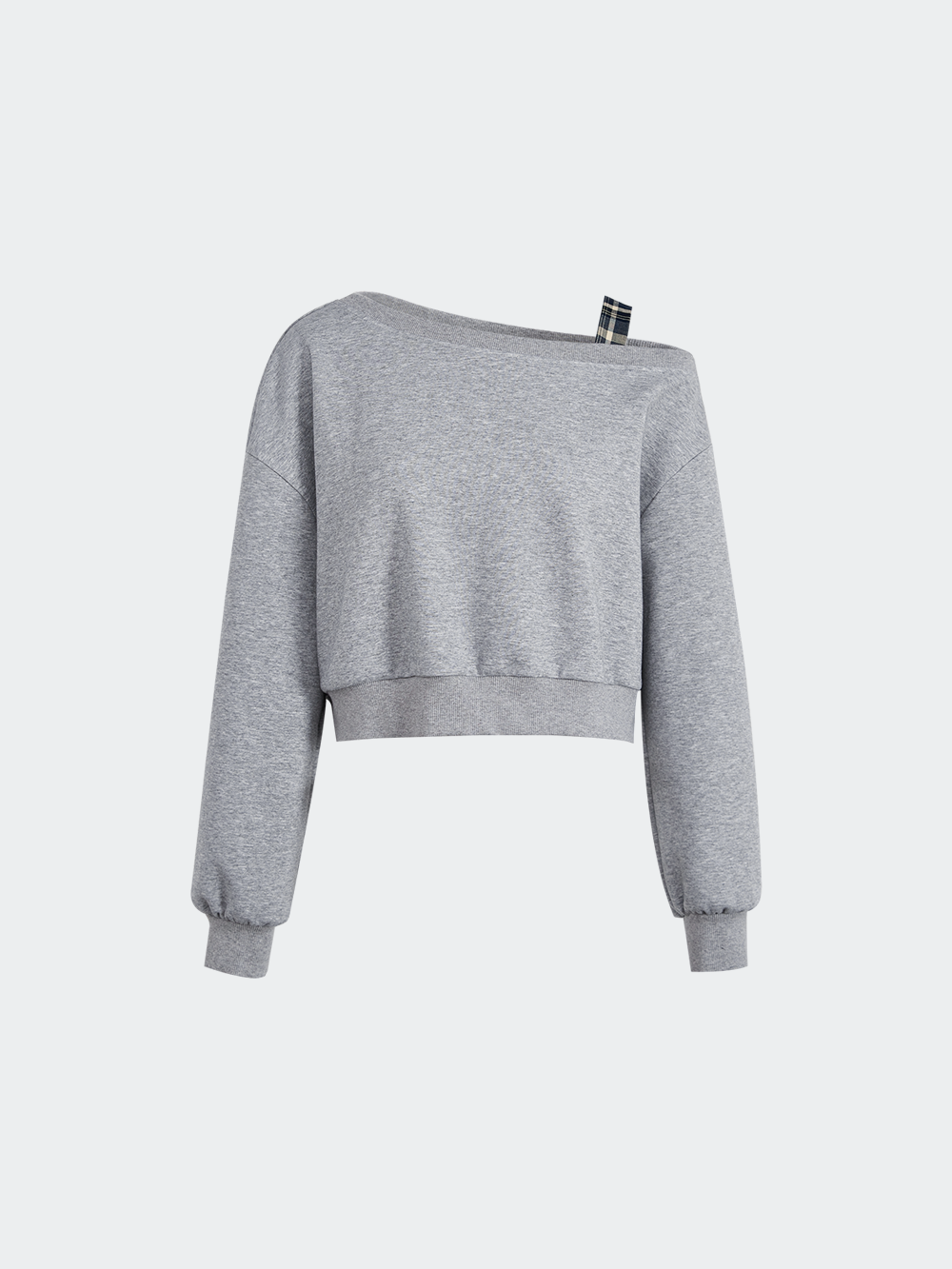POWER SHOULDER SHORT SWEAT TOPS グレー Ninja Shield Sweat Short - Heather Grey | ROCKSMITH NYC
